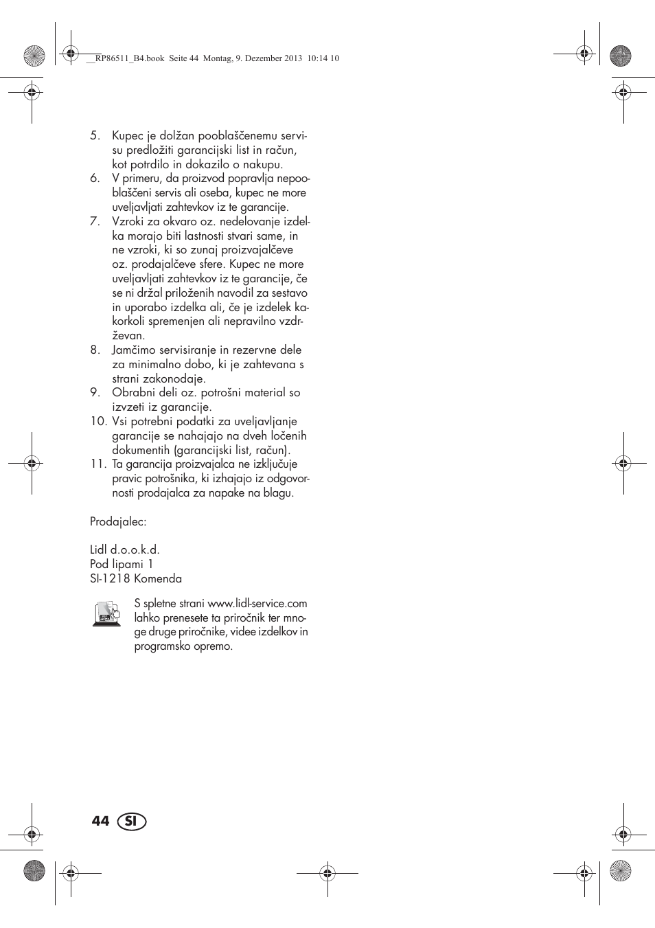 Silvercrest SSM 175 A1 User Manual | Page 46 / 78