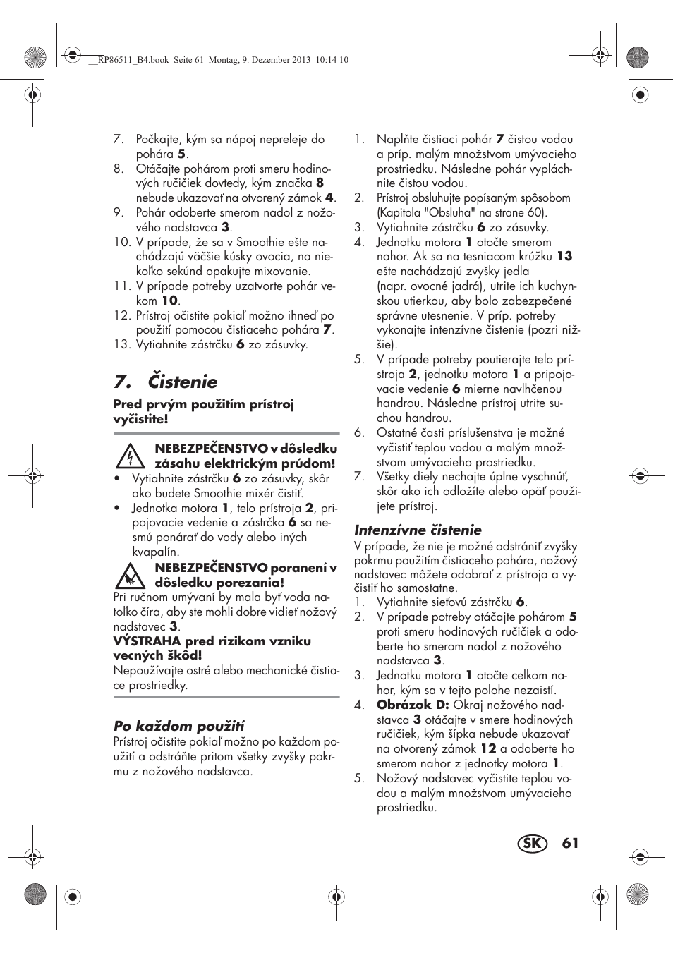 istenie | Silvercrest SSM 175 A1 User Manual | Page 63 / 78