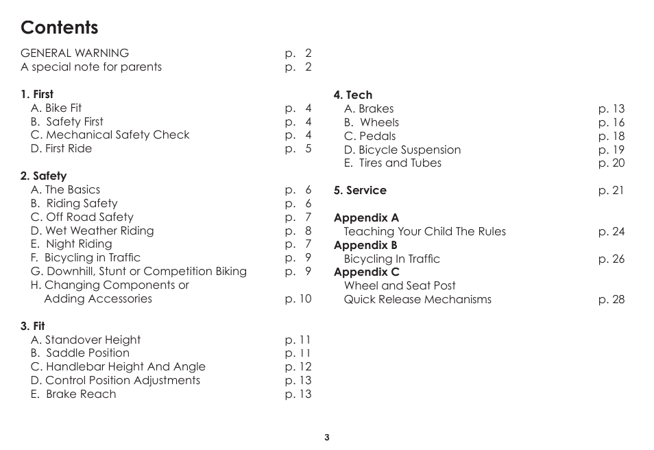 Diamondback 06.DB SS OM User Manual | Page 5 / 38