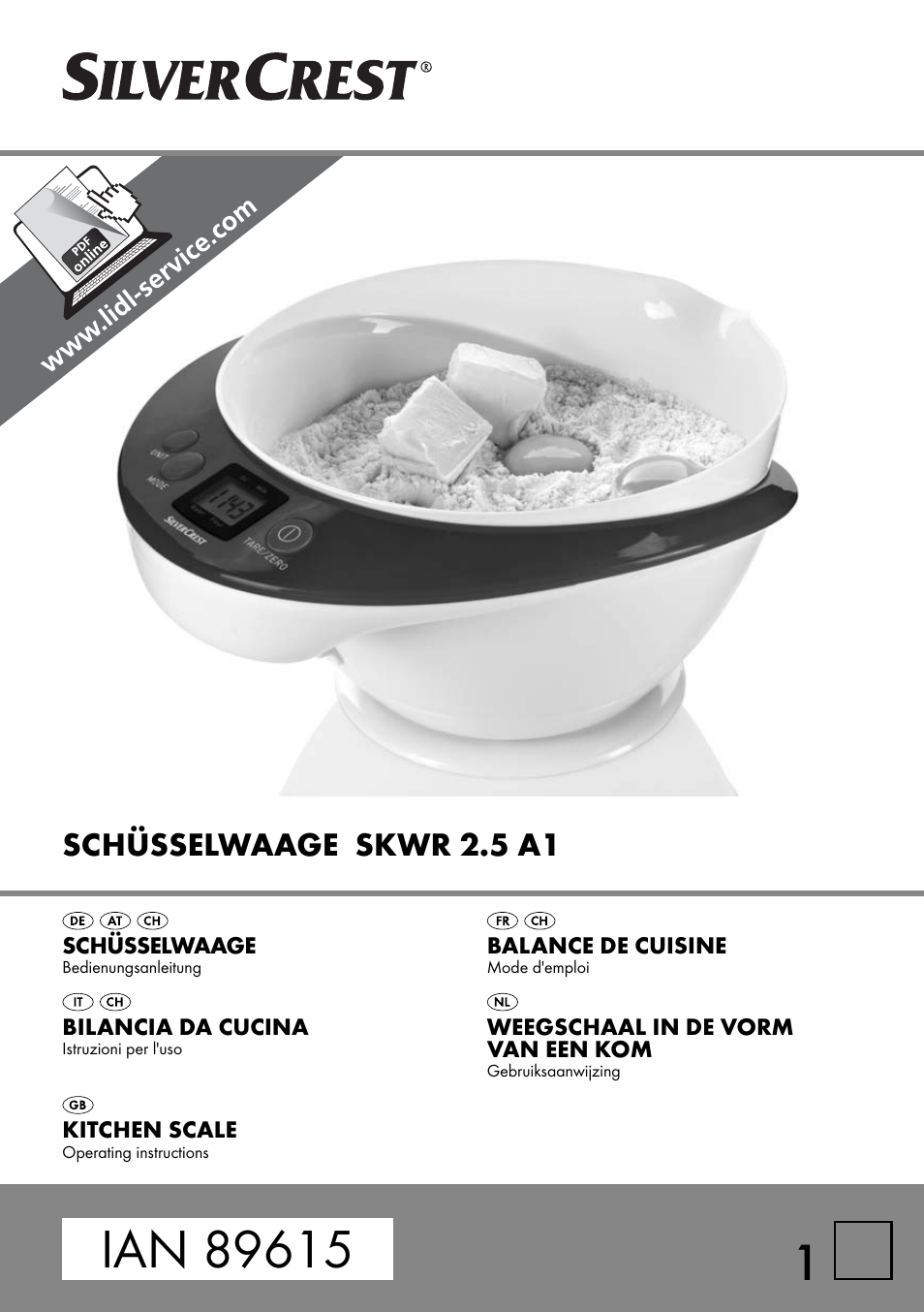 Silvercrest SKWR 2.5 A1 User Manual | 44 pages