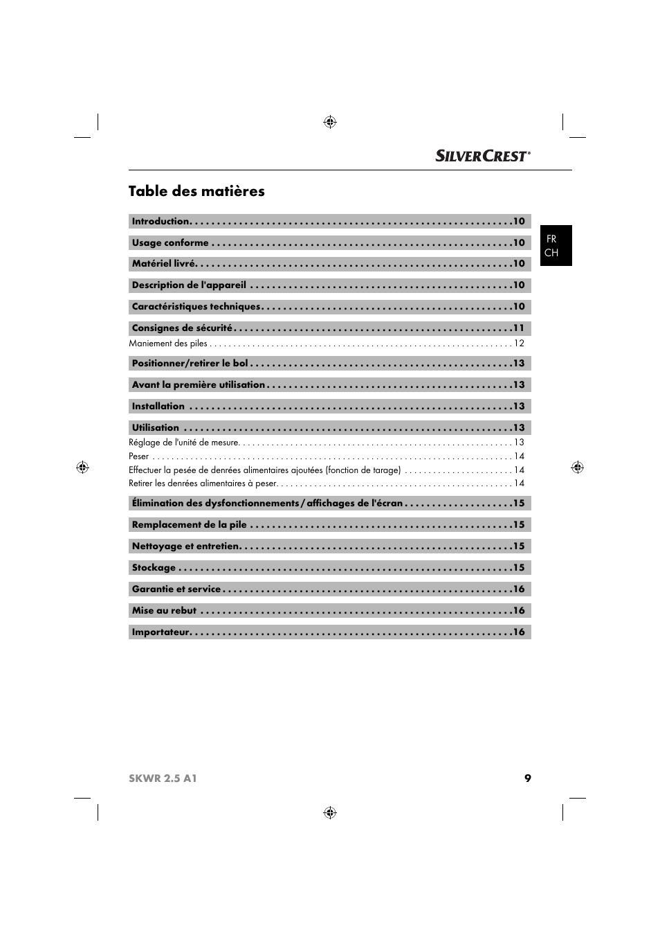 Silvercrest SKWR 2.5 A1 User Manual | Page 12 / 44