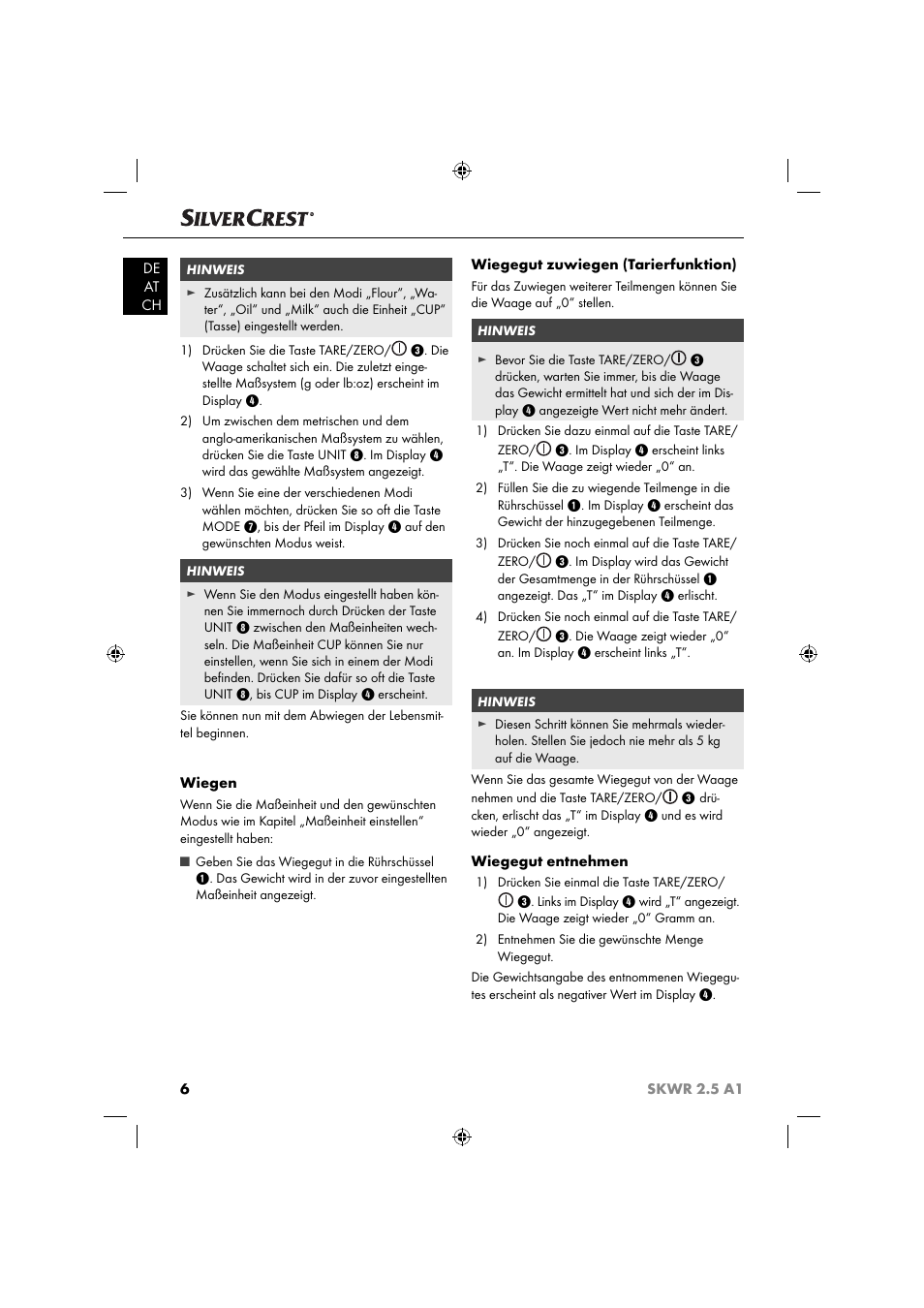 Silvercrest SKWR 2.5 A1 User Manual | Page 9 / 44