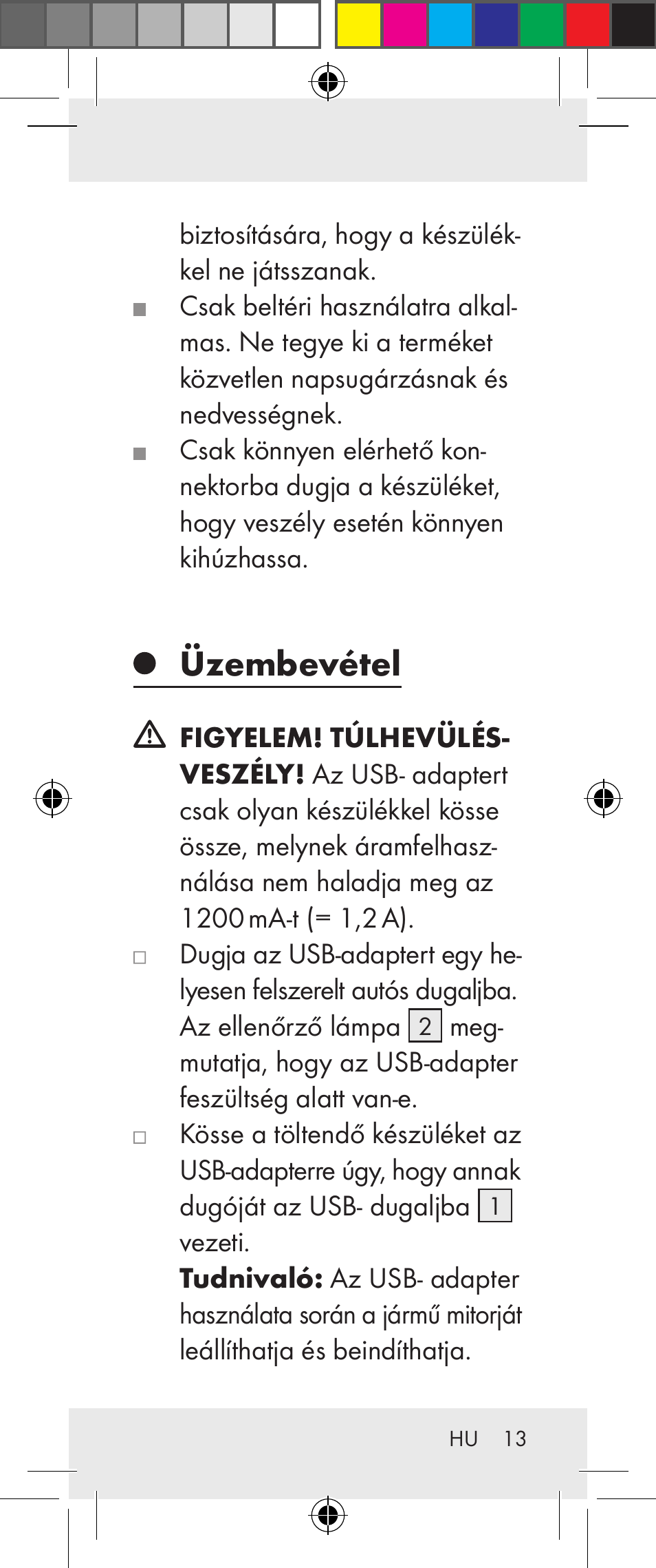 Üzembevétel | Silvercrest Z31306A User Manual | Page 13 / 34