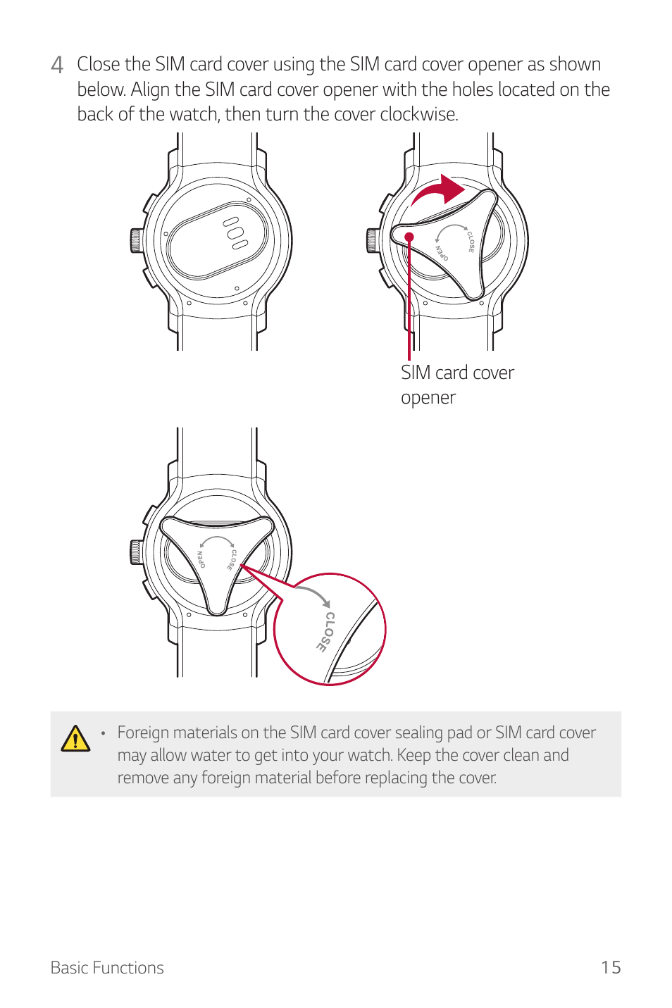 LG Watch Sport W280A User Manual | Page 16 / 79