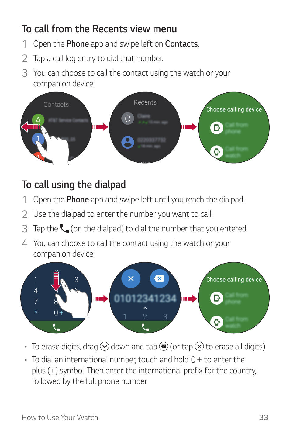 LG Watch Sport W280A User Manual | Page 34 / 79