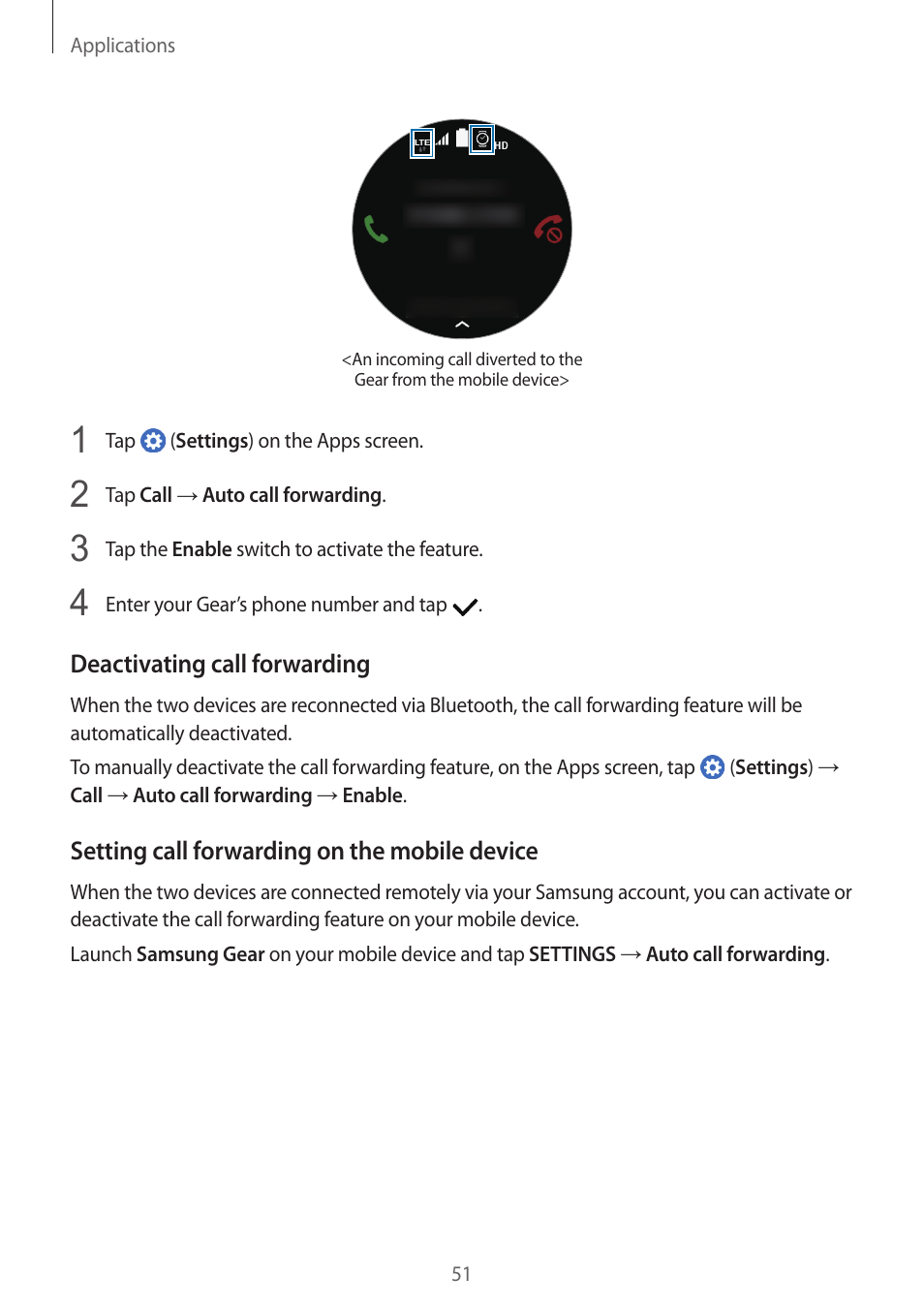 Samsung Gear S3 SM-R760 User Manual | Page 51 / 104