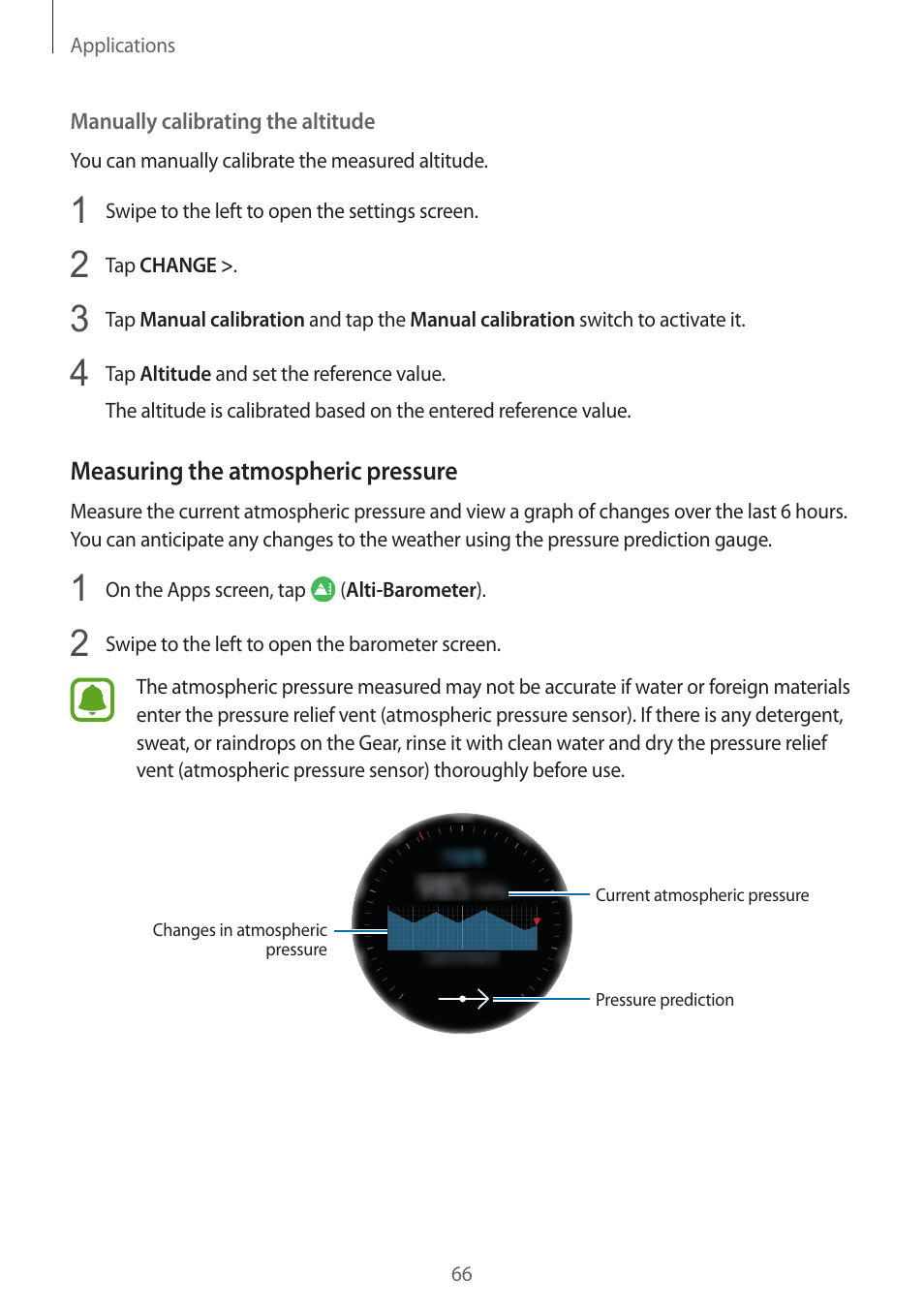 Samsung Gear S3 SM-R760 User Manual | Page 66 / 104