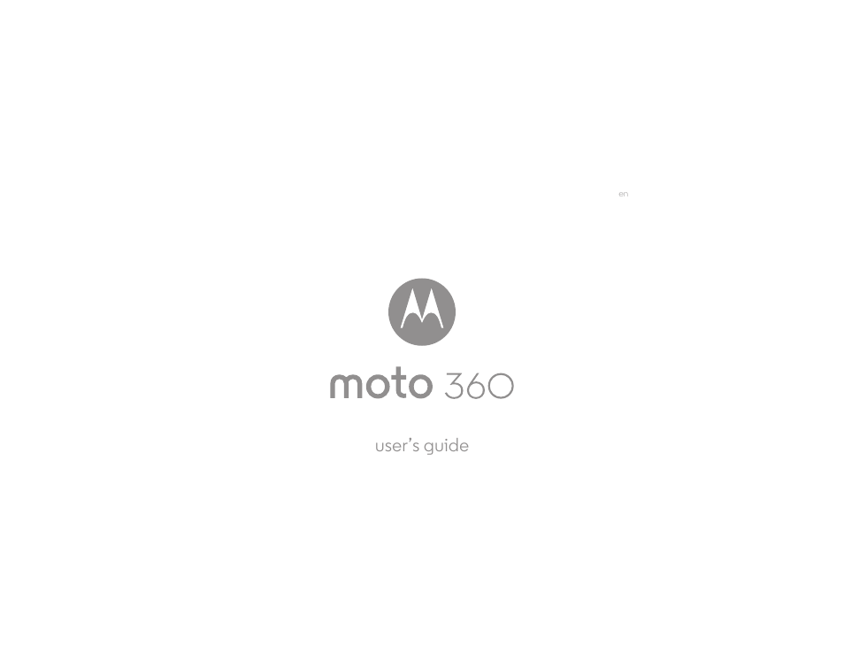 Lenovo Moto 360 User Manual | 22 pages