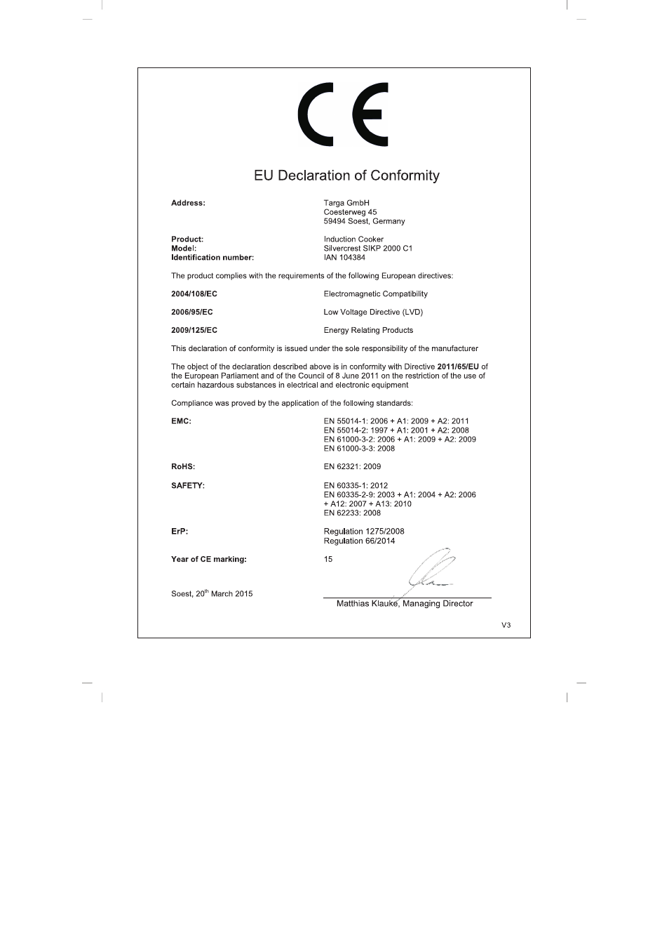 Silvercrest SIKP 2000 C1 User Manual | Page 102 / 102