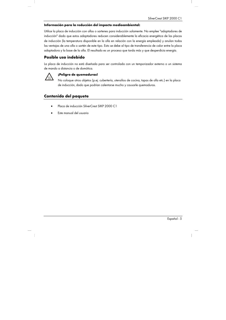 Silvercrest SIKP 2000 C1 User Manual | Page 7 / 102