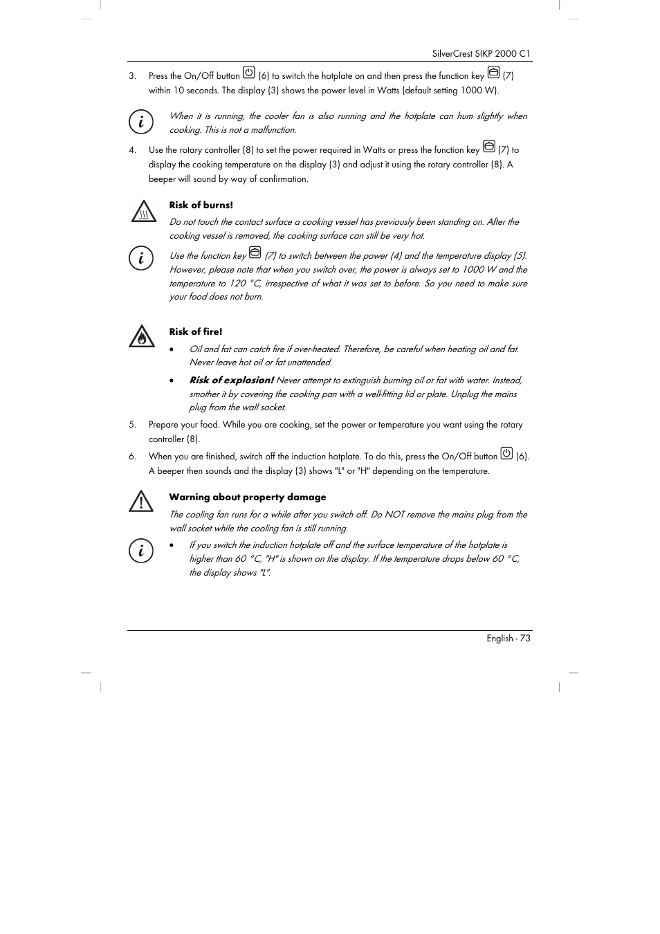 Silvercrest SIKP 2000 C1 User Manual | Page 75 / 102