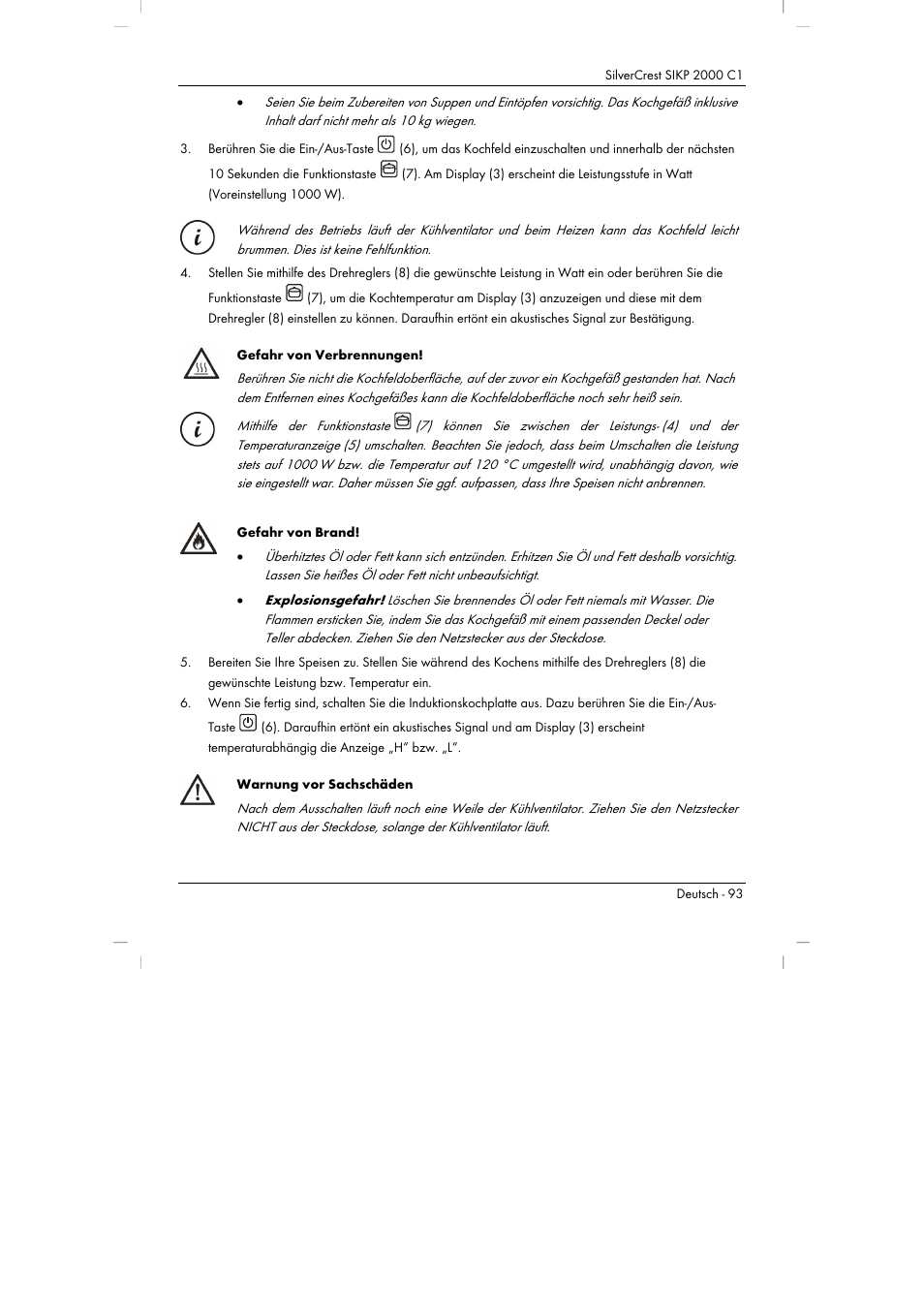 Silvercrest SIKP 2000 C1 User Manual | Page 95 / 102