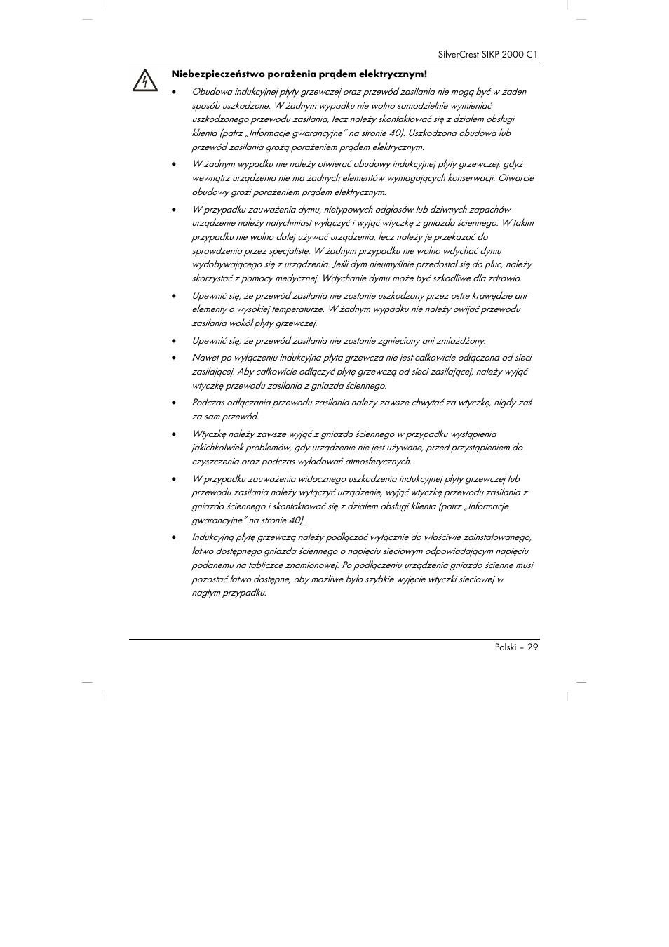 Silvercrest SIKP 2000 C1 User Manual | Page 31 / 144