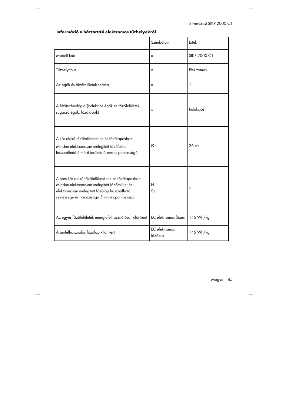 Silvercrest SIKP 2000 C1 User Manual | Page 47 / 144