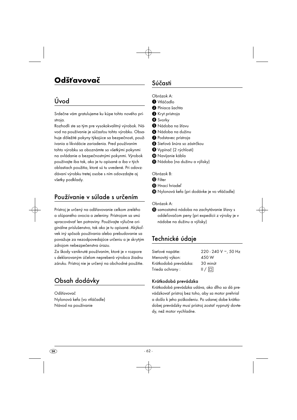 Silvercrest SFE 450 C1 User Manual | Page 65 / 88