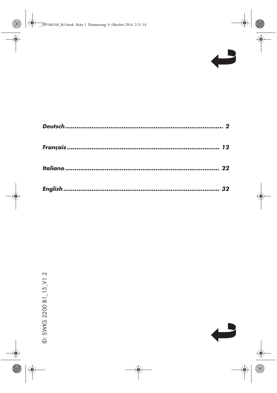 Silvercrest SWKS 2200 B1 User Manual | Page 2 / 46