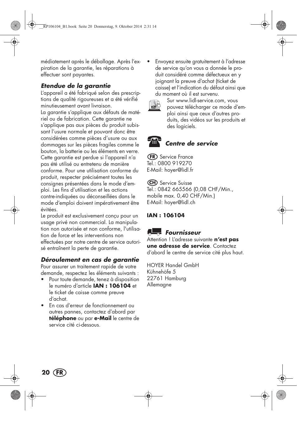 Silvercrest SWKS 2200 B1 User Manual | Page 22 / 46