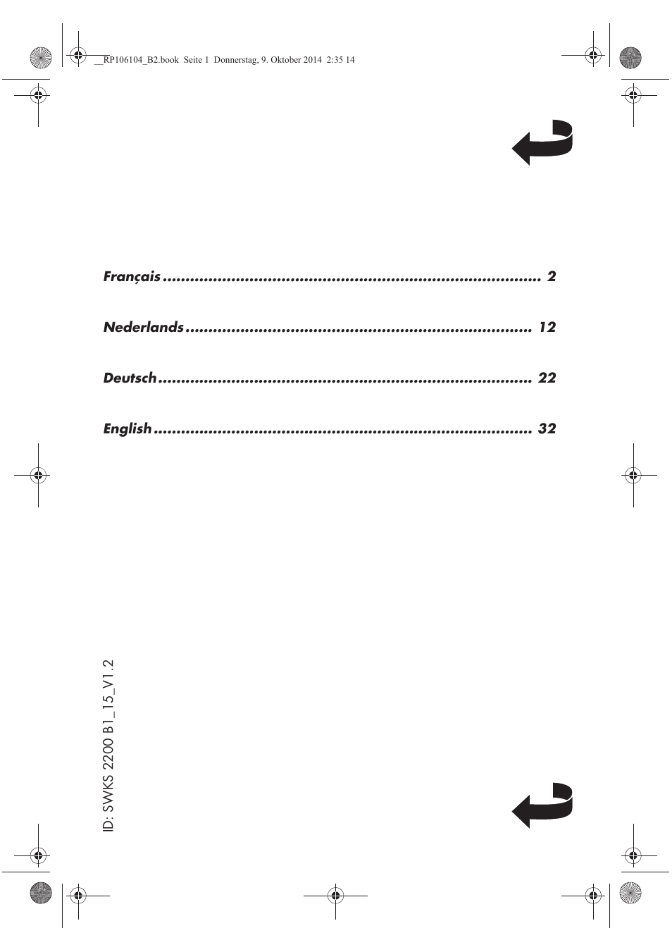 Silvercrest SWKS 2200 B1 User Manual | Page 2 / 46