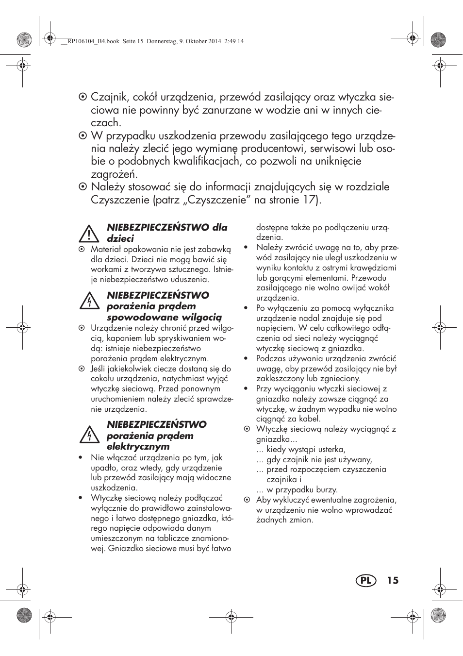 Silvercrest SWKS 2200 B1 User Manual | Page 17 / 70