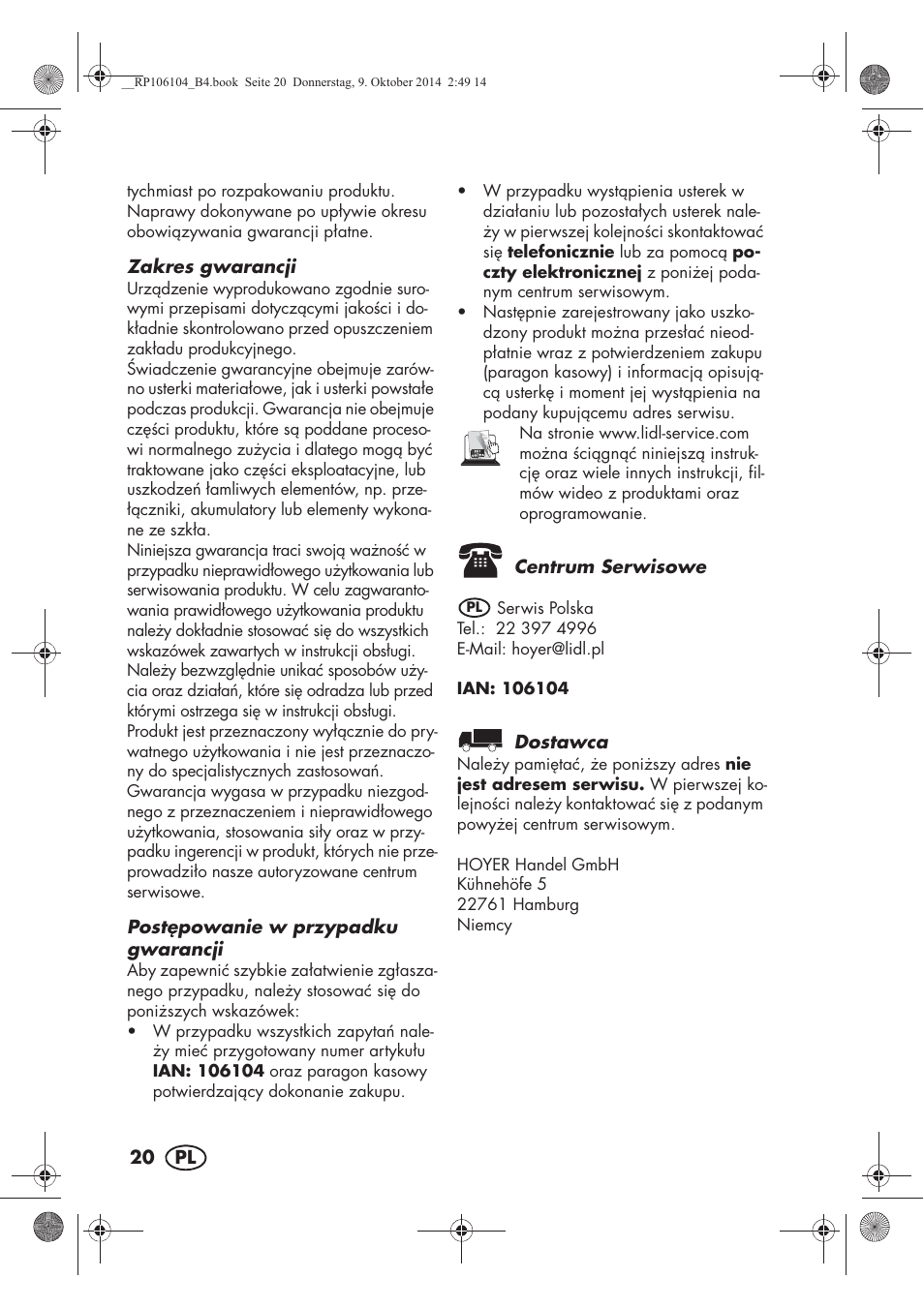 Silvercrest SWKS 2200 B1 User Manual | Page 22 / 70