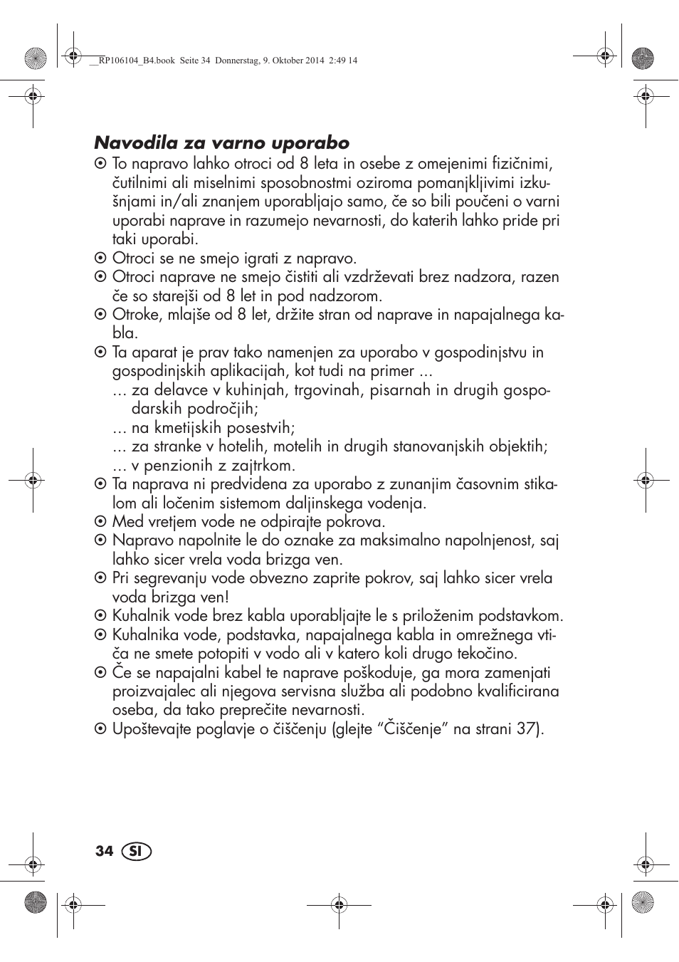 Silvercrest SWKS 2200 B1 User Manual | Page 36 / 70