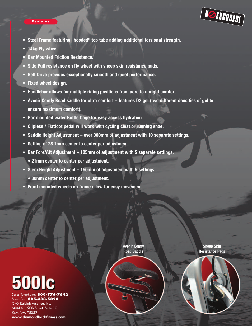 Diamondback 500IC User Manual | Page 2 / 2