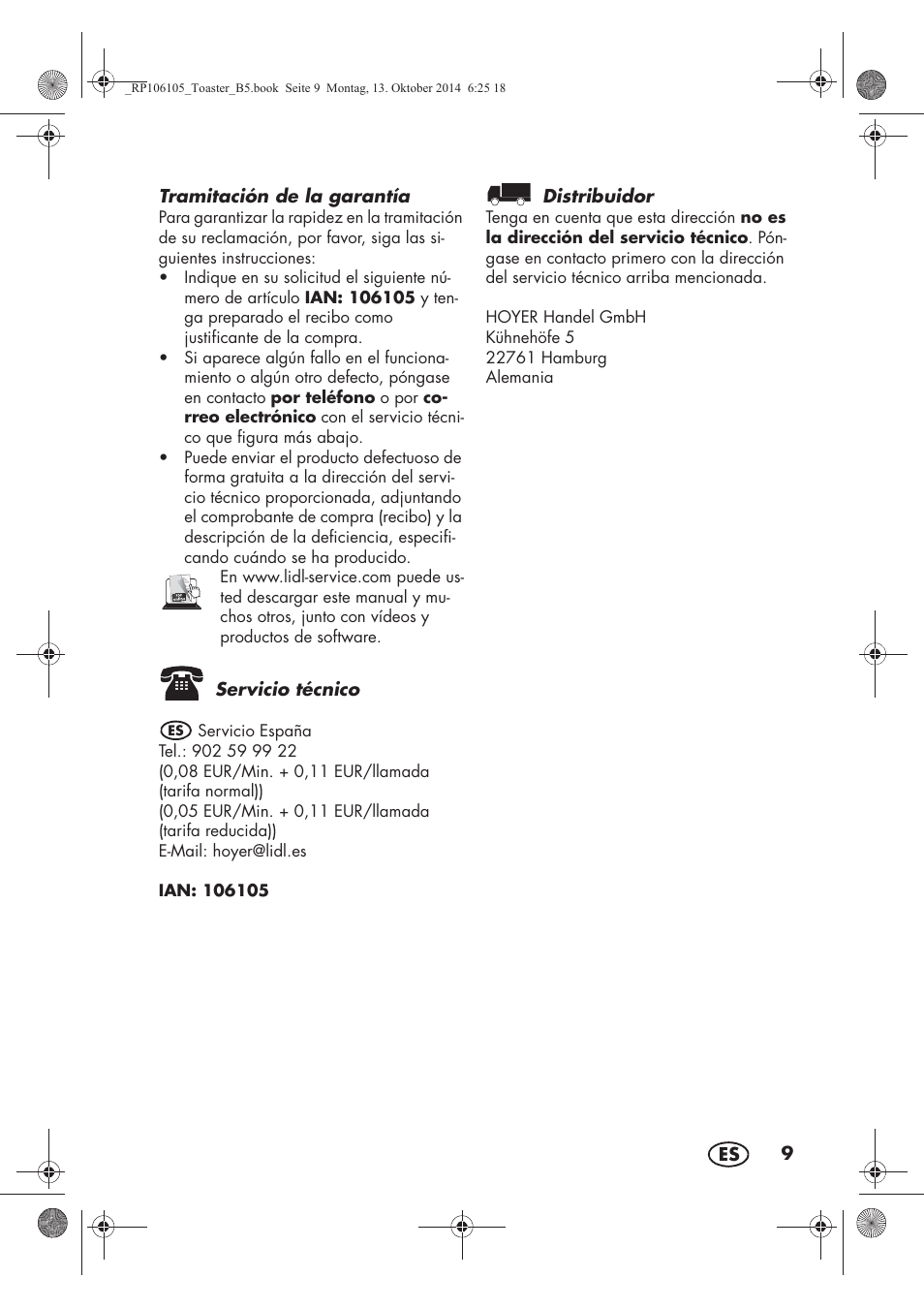 Silvercrest STS 920 A1 User Manual | Page 11 / 46