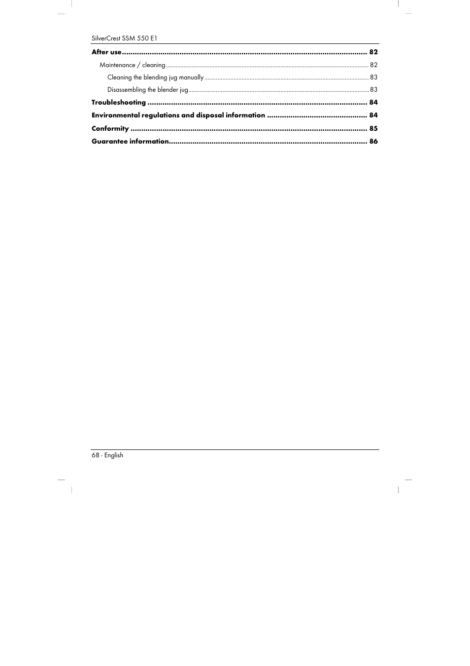 Silvercrest SSM 550 E1 User Manual | Page 70 / 90