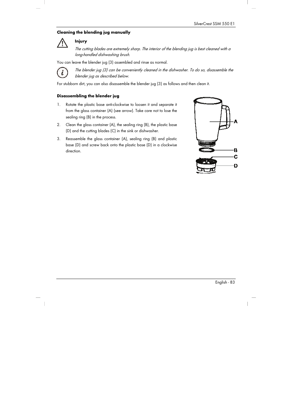 Silvercrest SSM 550 E1 User Manual | Page 85 / 90