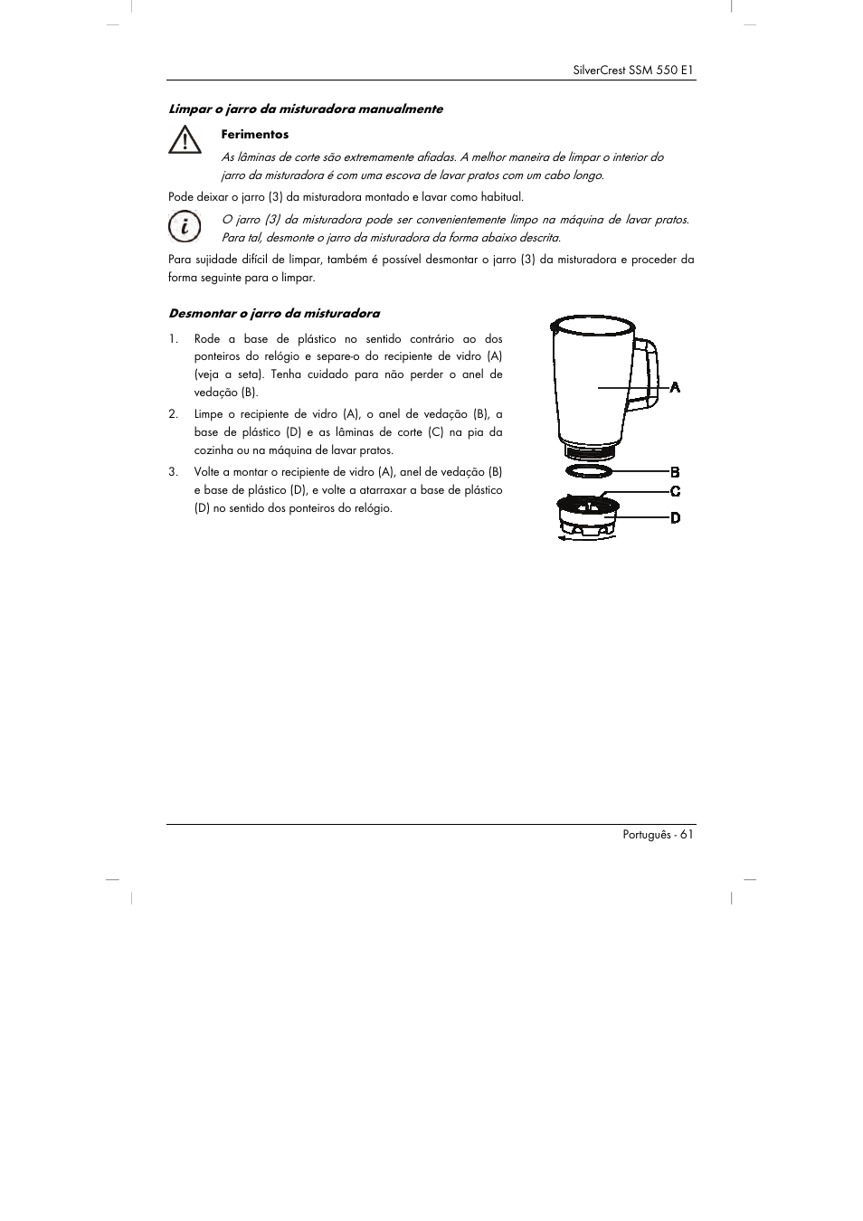 Silvercrest SSM 550 E1 User Manual | Page 63 / 110