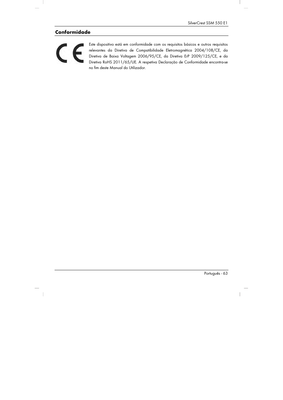 Silvercrest SSM 550 E1 User Manual | Page 65 / 110