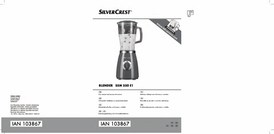 Silvercrest SSM 550 E1 User Manual | 154 pages