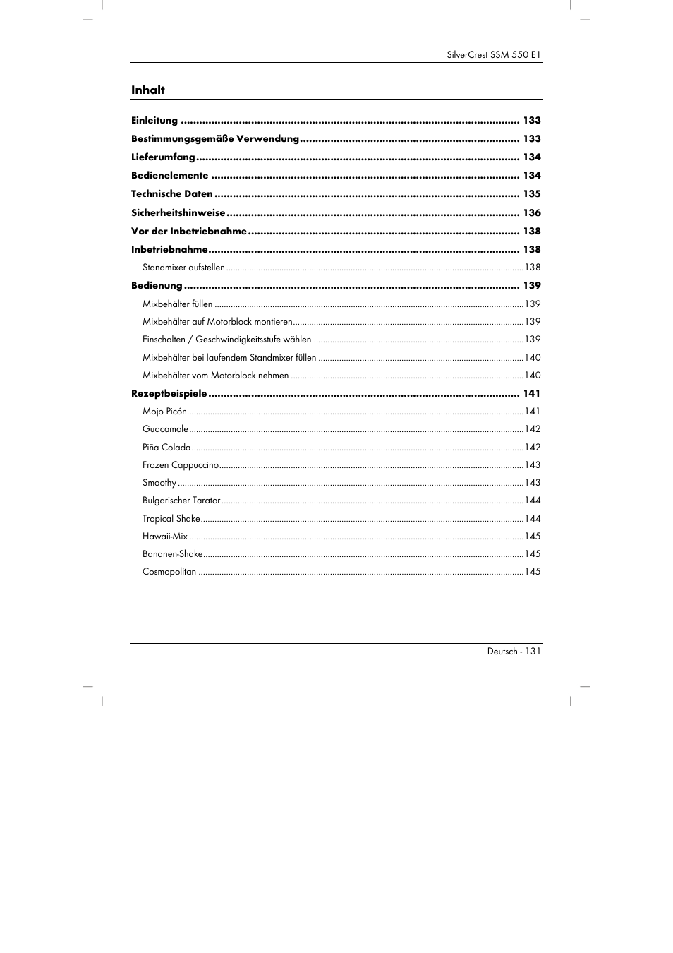 Silvercrest SSM 550 E1 User Manual | Page 133 / 154