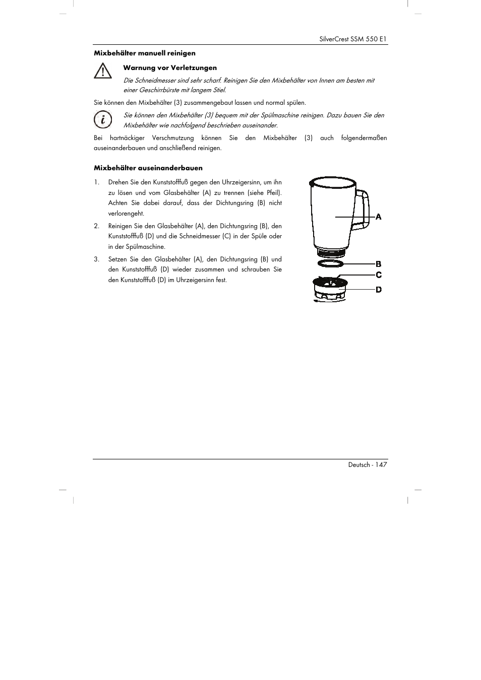 Silvercrest SSM 550 E1 User Manual | Page 149 / 154