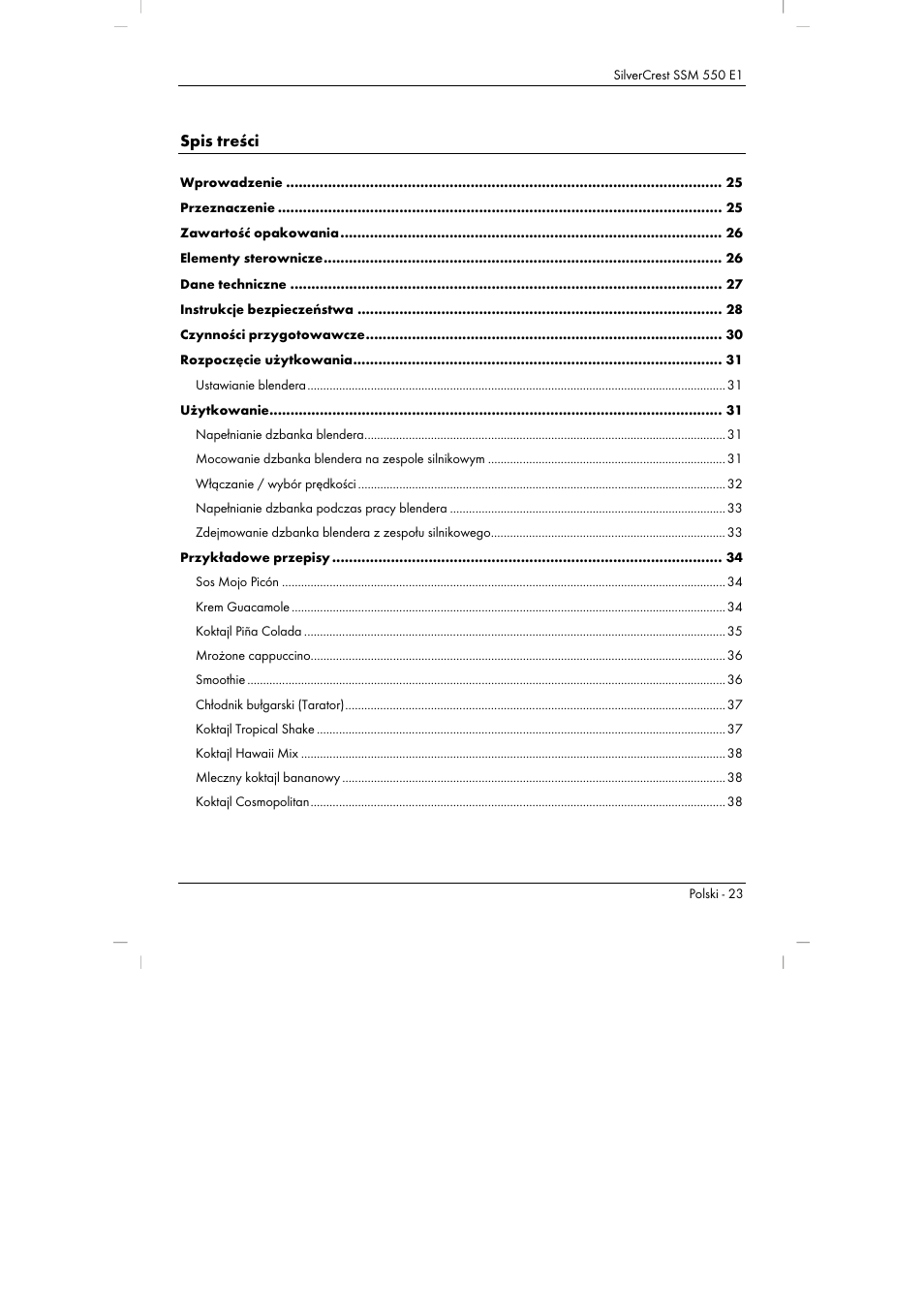 Silvercrest SSM 550 E1 User Manual | Page 25 / 154