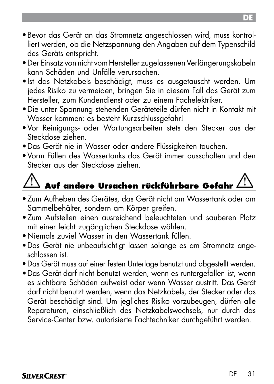 Silvercrest SEMR 850 A1 User Manual | Page 31 / 54