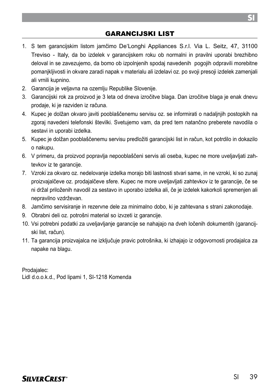 Silvercrest SEMR 850 A1 User Manual | Page 39 / 91