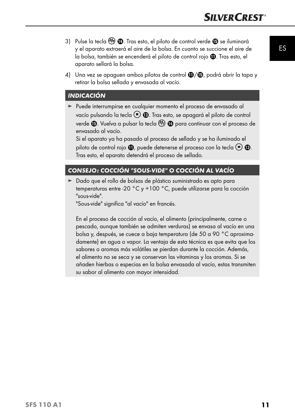 Silvercrest SFS 110 A1 User Manual | Page 14 / 80
