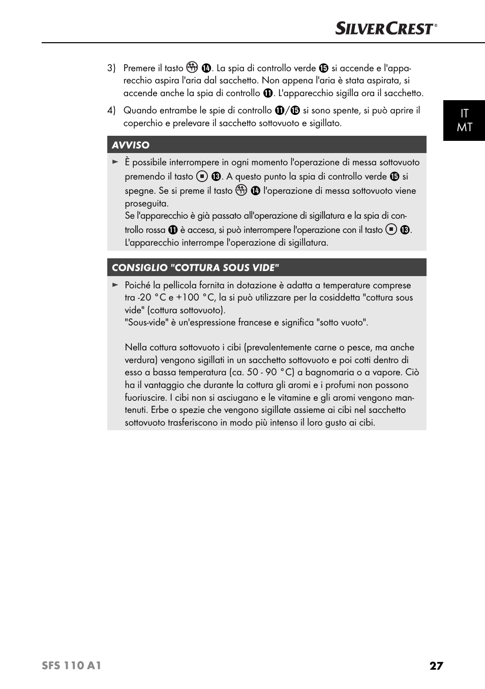 It mt | Silvercrest SFS 110 A1 User Manual | Page 30 / 80