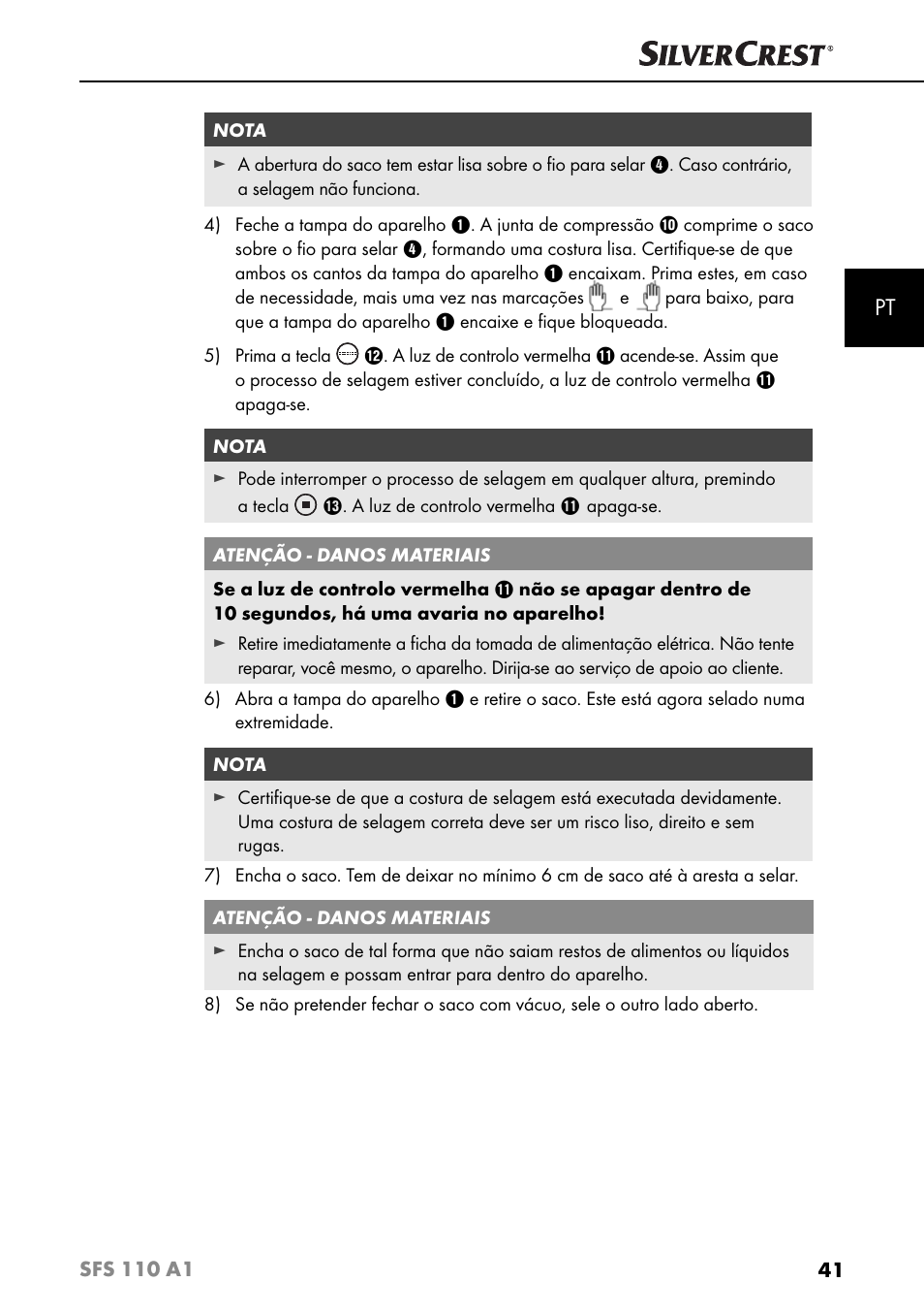 Silvercrest SFS 110 A1 User Manual | Page 44 / 80