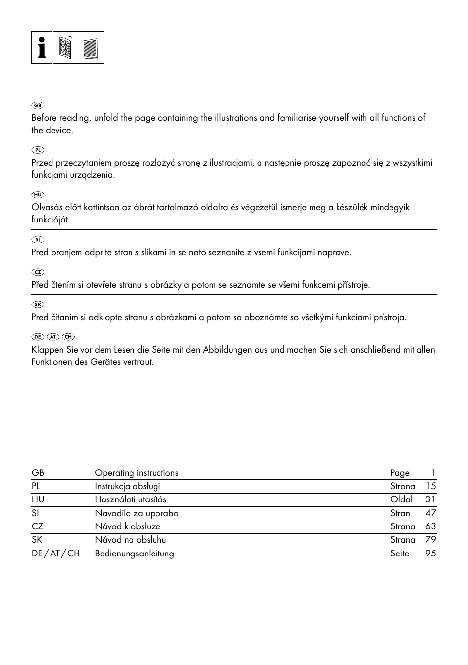 Silvercrest SFS 110 A1 User Manual | Page 2 / 112