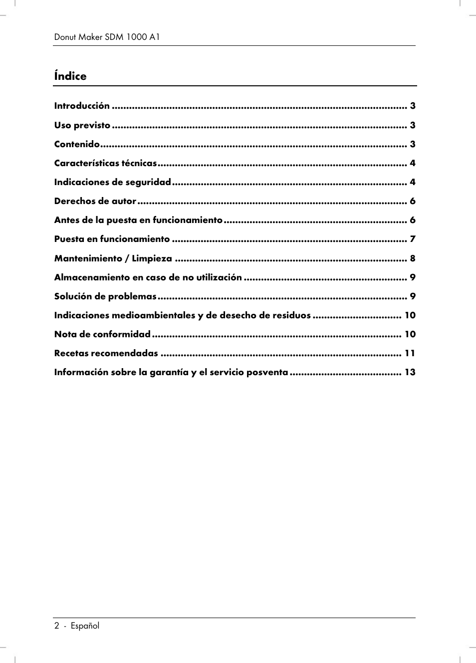 Silvercrest SDM 1000 A1 User Manual | Page 4 / 70