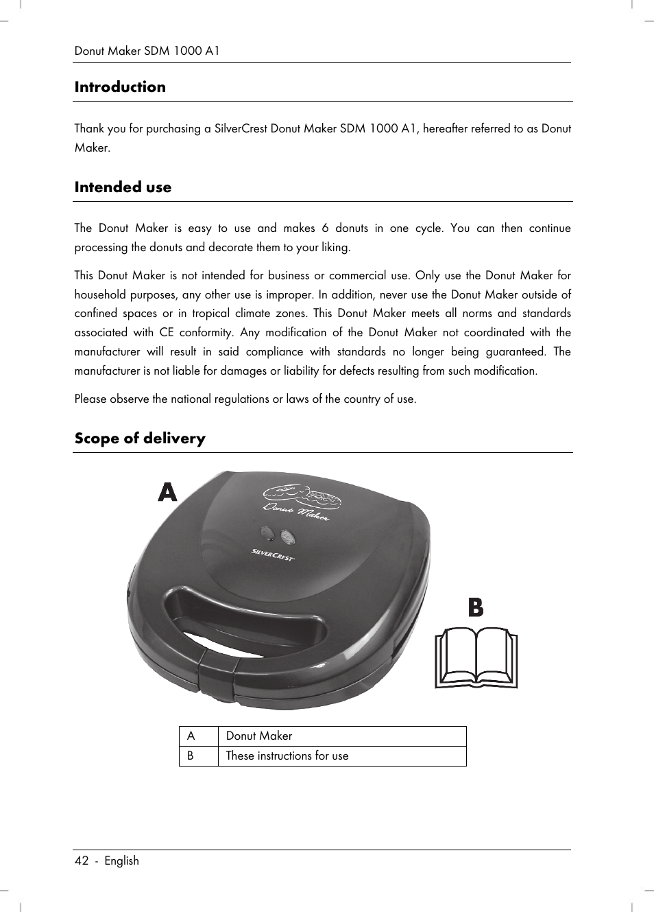 Silvercrest SDM 1000 A1 User Manual | Page 44 / 70