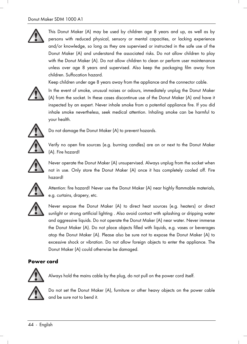 Silvercrest SDM 1000 A1 User Manual | Page 46 / 70