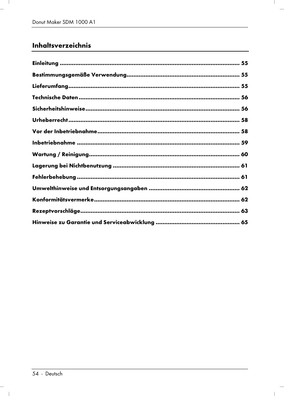 Silvercrest SDM 1000 A1 User Manual | Page 56 / 70