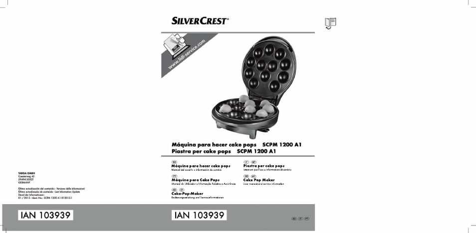 Silvercrest SCPM 1200 A1 User Manual | 70 pages