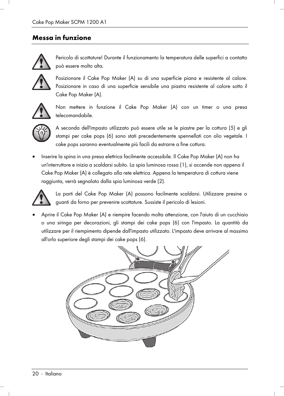Messa in funzione | Silvercrest SCPM 1200 A1 User Manual | Page 22 / 70
