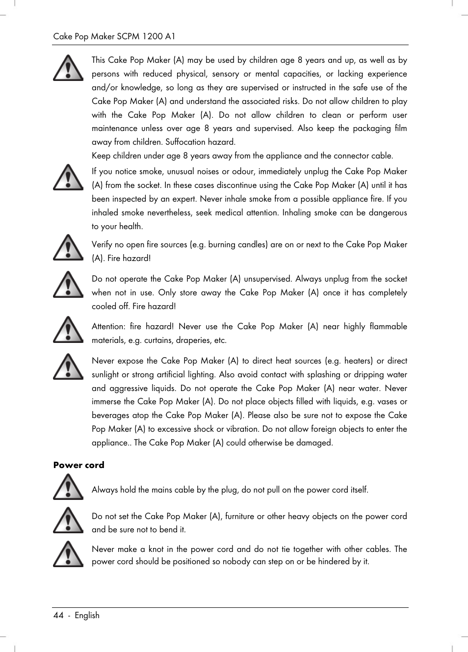 Silvercrest SCPM 1200 A1 User Manual | Page 46 / 70