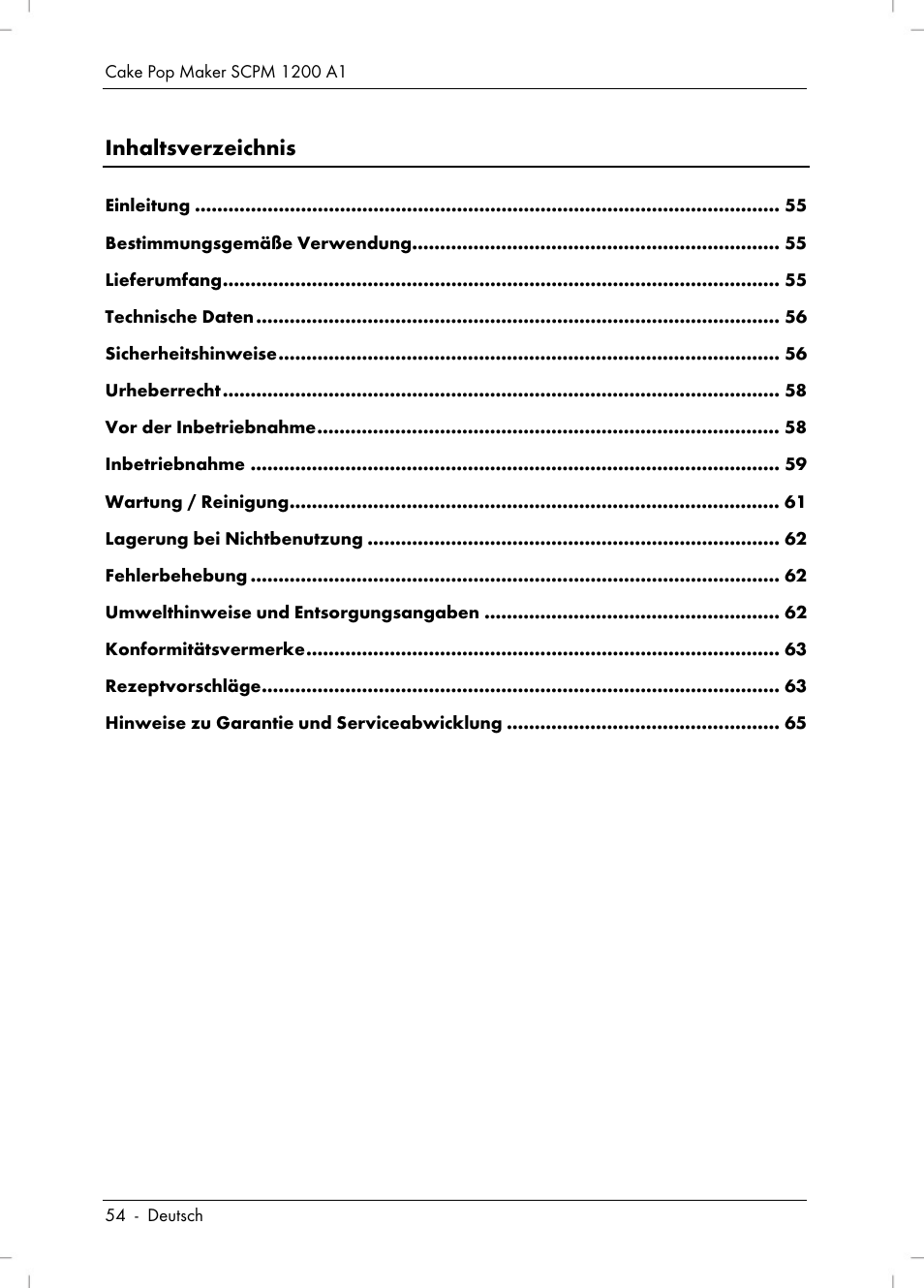 Silvercrest SCPM 1200 A1 User Manual | Page 56 / 70