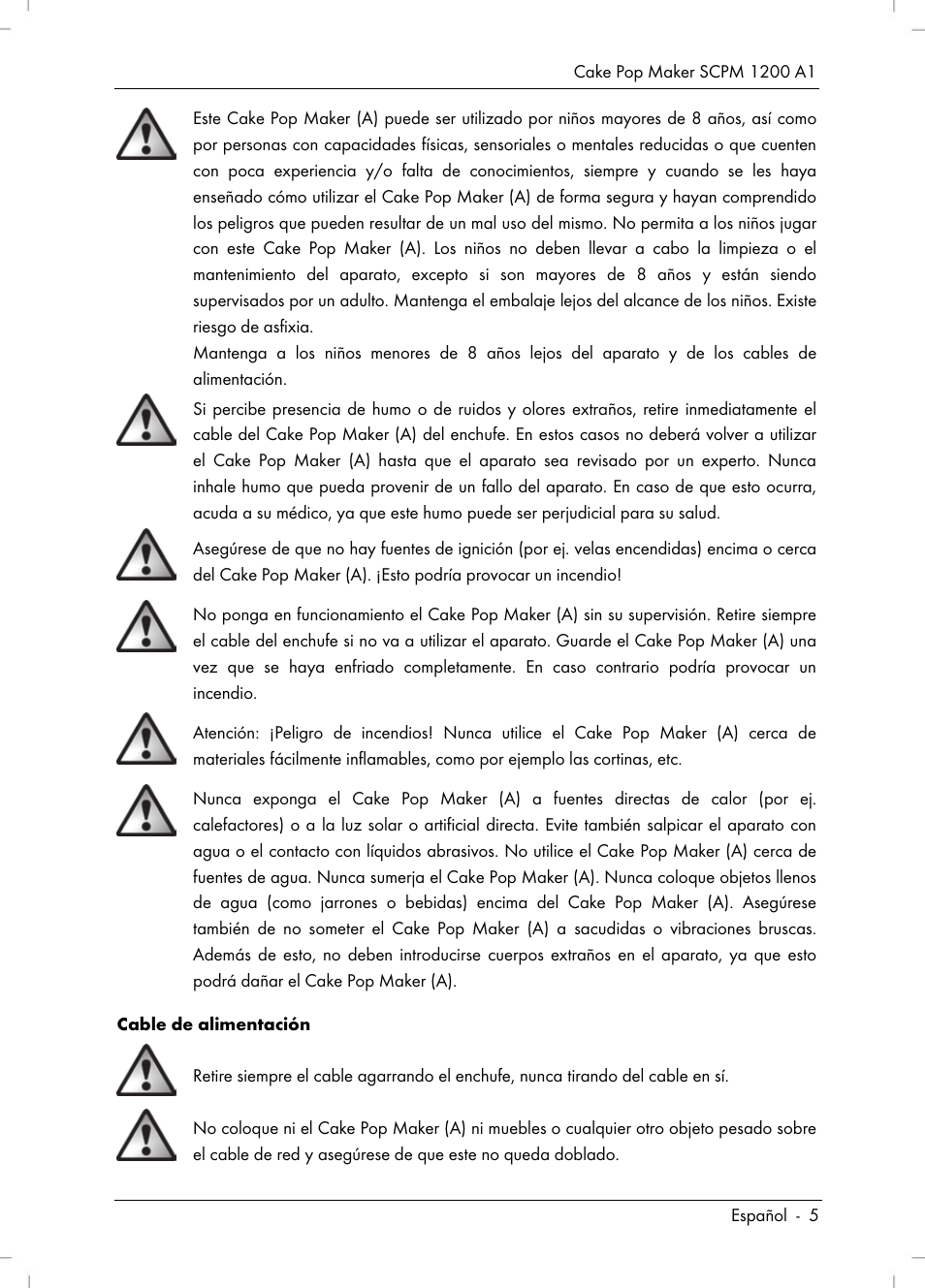 Silvercrest SCPM 1200 A1 User Manual | Page 7 / 70